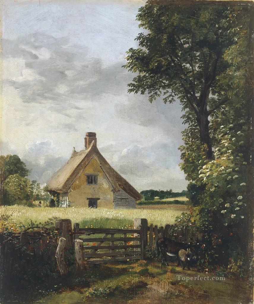 A Cottage in a Cornfield Romantic John Constable Oil Paintings